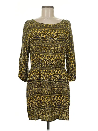 Pre-owned Assorted Brands Casual Dress In Yellow
