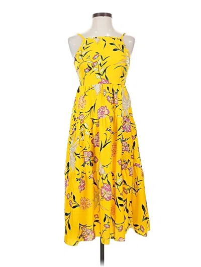 Pre-owned Assorted Brands Casual Dress In Yellow