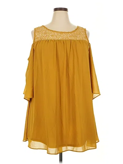 Pre-owned Assorted Brands Casual Dress In Yellow