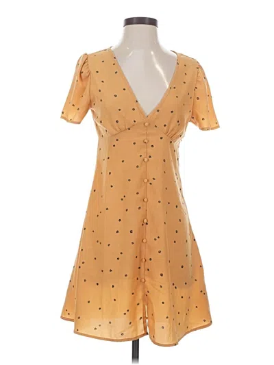 Pre-owned Assorted Brands Casual Dress In Yellow