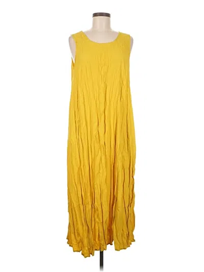 Pre-owned Assorted Brands Casual Dress In Yellow