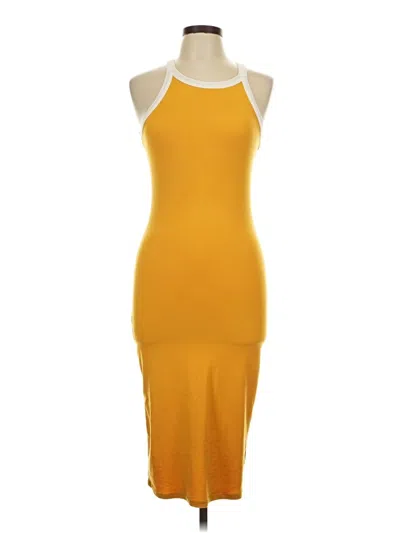 Pre-owned Assorted Brands Casual Dress In Yellow