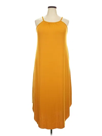 Pre-owned Assorted Brands Casual Dress In Yellow