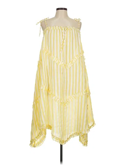 Pre-owned Assorted Brands Casual Dress In Yellow