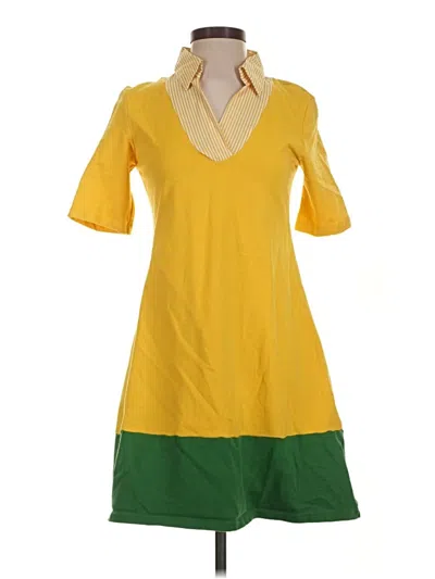 Pre-owned Assorted Brands Casual Dress In Yellow