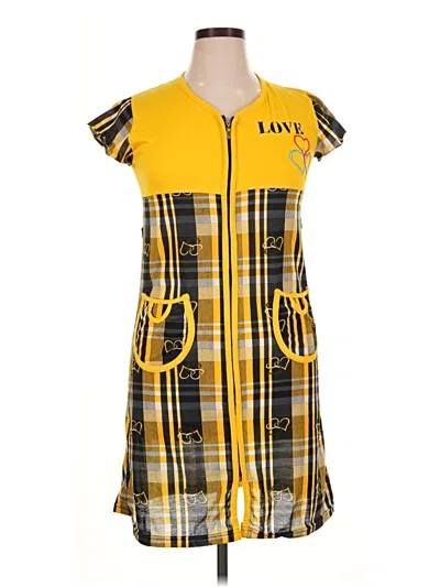 Pre-owned Assorted Brands Casual Dress In Yellow