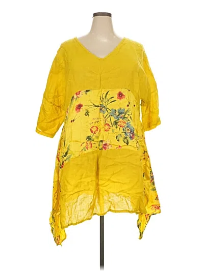 Pre-owned Assorted Brands Casual Dress In Yellow
