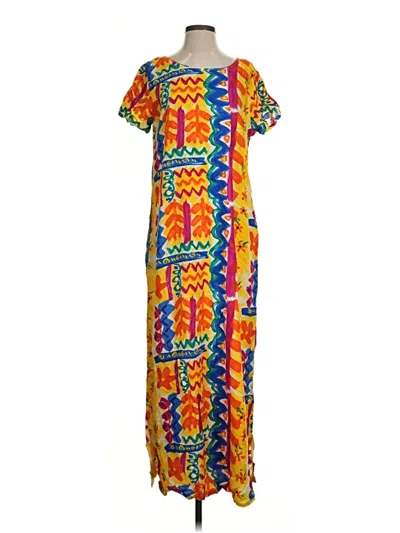Pre-owned Assorted Brands Casual Dress In Yellow