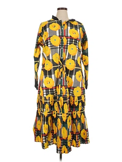 Assorted Brands Casual Dress In Yellow