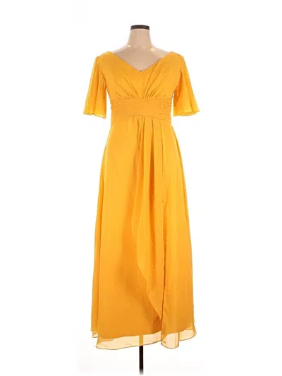 Pre-owned Assorted Brands Casual Dress In Yellow