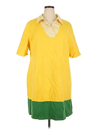 Pre-owned Assorted Brands Casual Dress In Yellow