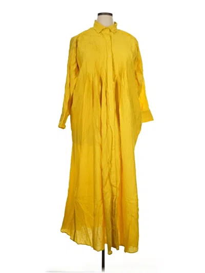 Pre-owned Assorted Brands Casual Dress In Yellow