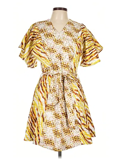 Assorted Brands Casual Dress In Yellow