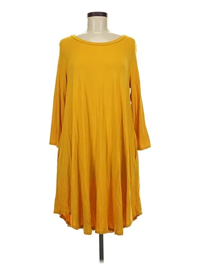 Pre-owned Assorted Brands Casual Dress In Yellow