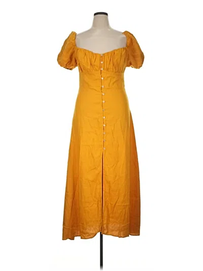 Pre-owned Assorted Brands Casual Dress In Yellow