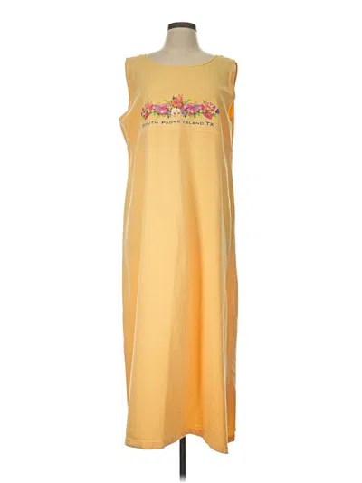 Pre-owned Assorted Brands Casual Dress In Yellow