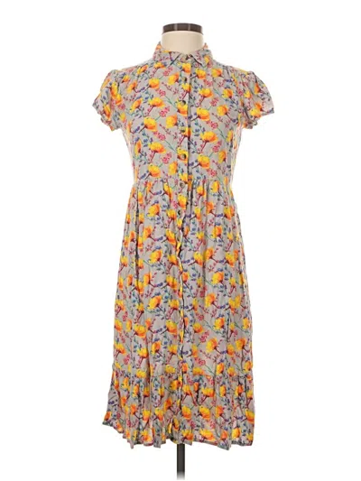 Pre-owned Assorted Brands Casual Dress In Yellow