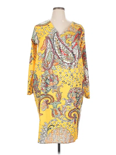 Assorted Brands Casual Dress In Yellow