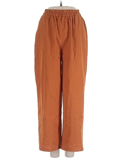 Pre-owned Assorted Brands Casual Pants In Brown