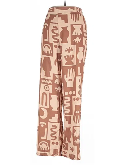Pre-owned Assorted Brands Casual Pants In Brown