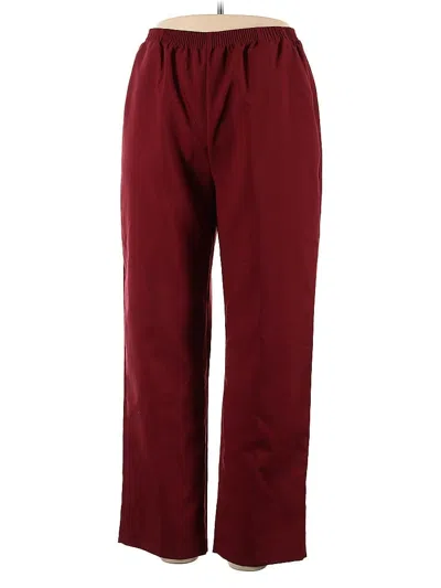 Pre-owned Assorted Brands Casual Pants In Burgundy