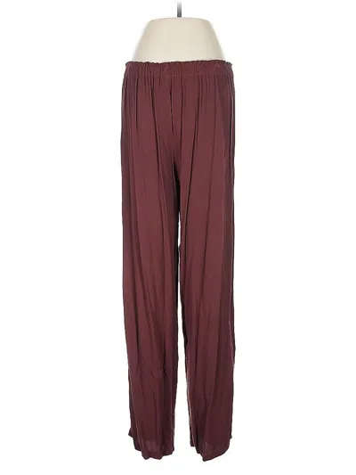 Pre-owned Assorted Brands Casual Pants In Burgundy