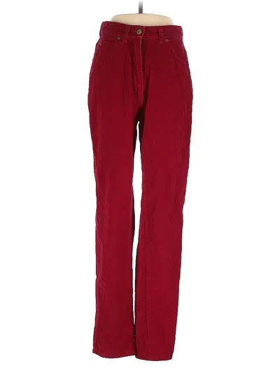 Pre-owned Assorted Brands Casual Pants In Burgundy
