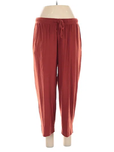 Pre-owned Assorted Brands Casual Pants In Burgundy