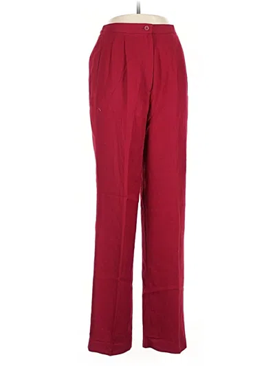 Pre-owned Assorted Brands Casual Pants In Burgundy