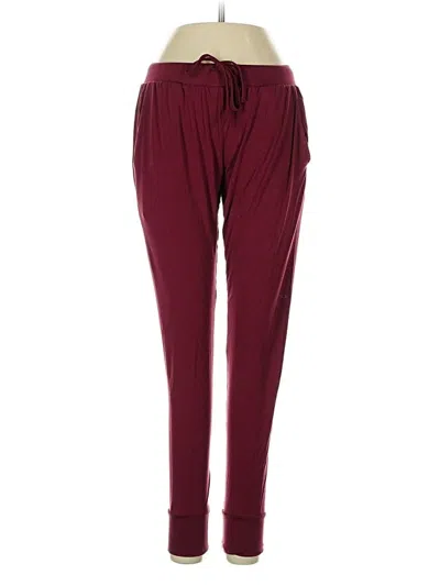Pre-owned Assorted Brands Casual Pants In Burgundy