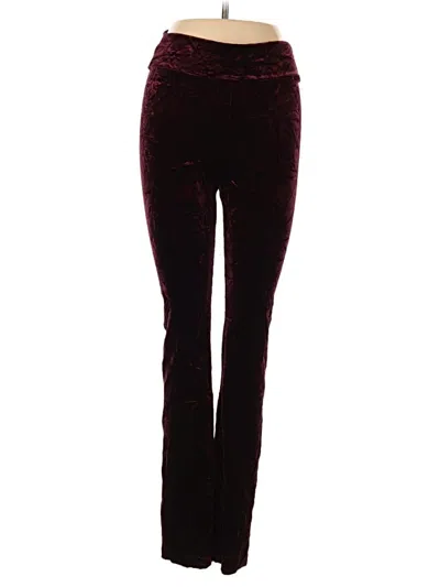 Pre-owned Assorted Brands Casual Pants In Burgundy