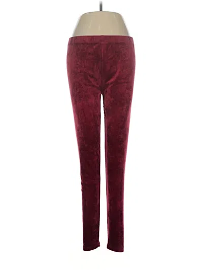 Pre-owned Assorted Brands Casual Pants In Burgundy