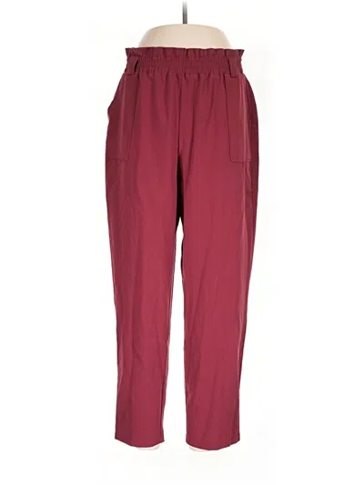 Pre-owned Assorted Brands Casual Pants In Burgundy