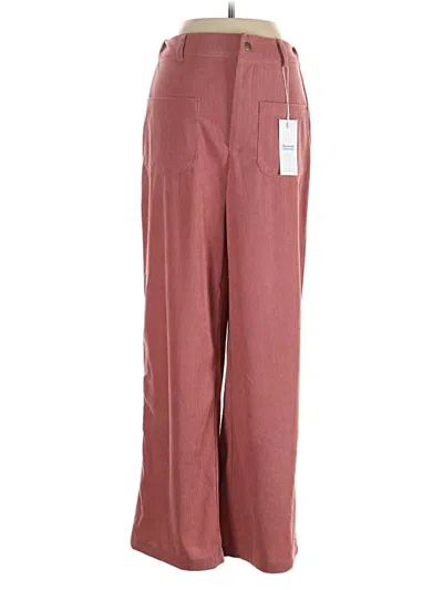 Assorted Brands Casual Pants In Burgundy
