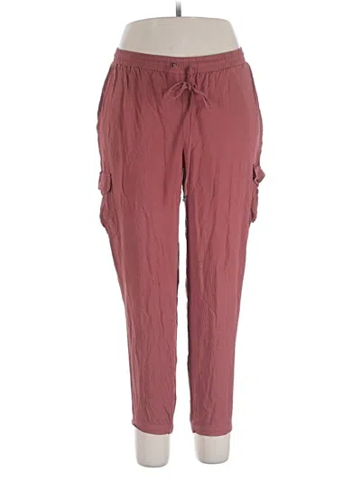 Pre-owned Assorted Brands Casual Pants In Burgundy