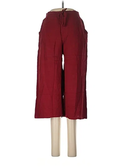Pre-owned Assorted Brands Casual Pants In Burgundy