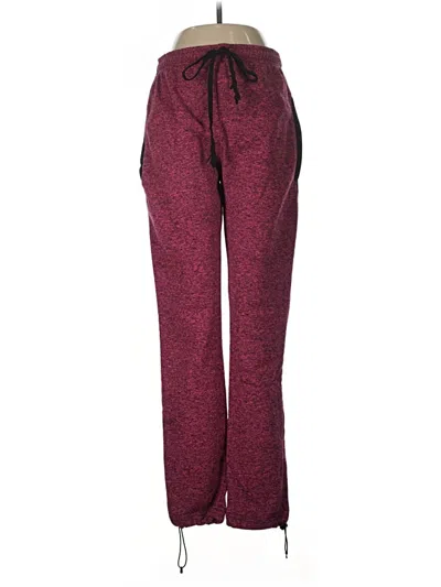 Pre-owned Assorted Brands Casual Pants In Burgundy