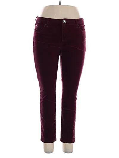 Pre-owned Assorted Brands Casual Pants In Burgundy