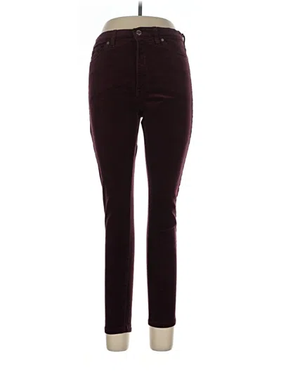 Pre-owned Assorted Brands Casual Pants In Burgundy