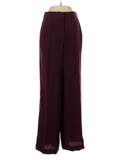 Pre-owned Assorted Brands Casual Pants In Burgundy
