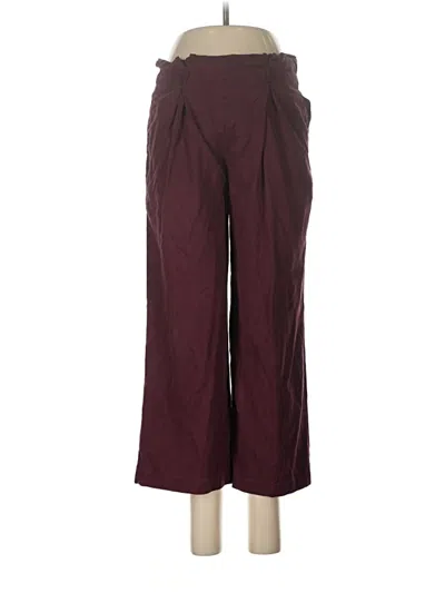 Pre-owned Assorted Brands Casual Pants In Burgundy
