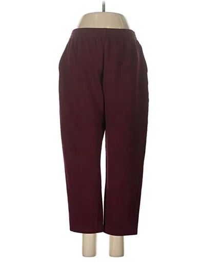 Pre-owned Assorted Brands Casual Pants In Burgundy