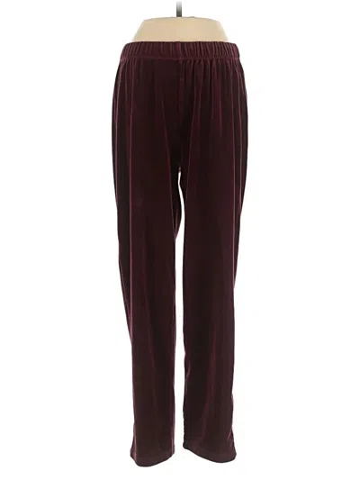 Pre-owned Assorted Brands Casual Pants In Burgundy