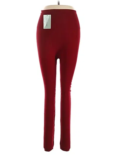 Pre-owned Assorted Brands Casual Pants In Burgundy