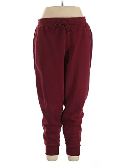 Pre-owned Assorted Brands Casual Pants In Burgundy