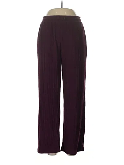 Pre-owned Assorted Brands Casual Pants In Burgundy