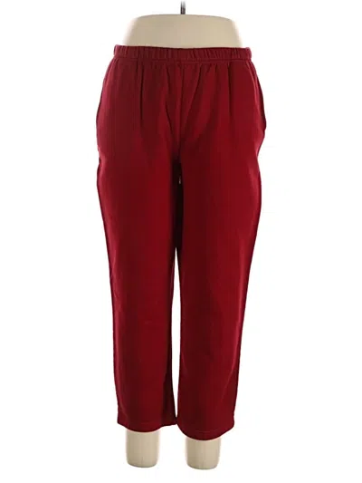 Pre-owned Assorted Brands Casual Pants In Burgundy