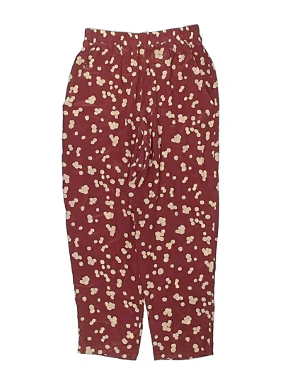 Pre-owned Assorted Brands Kids' Casual Pants In Burgundy