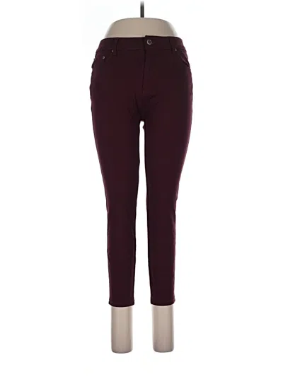 Pre-owned Assorted Brands Casual Pants In Burgundy