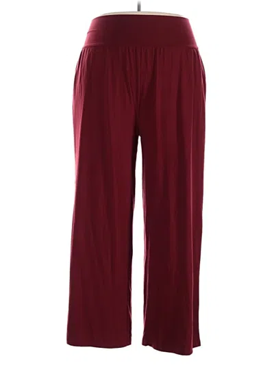 Pre-owned Assorted Brands Casual Pants In Burgundy